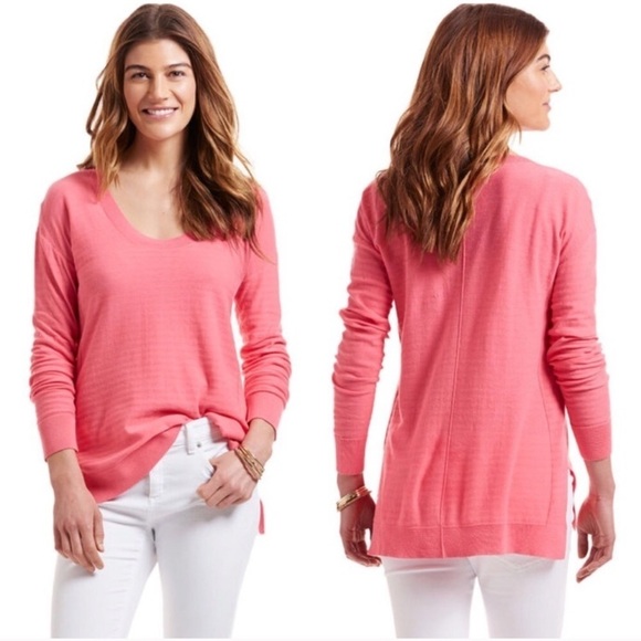 Vineyard Vines Womens Open Scoop Neck long Sweater - Picture 1 of 4